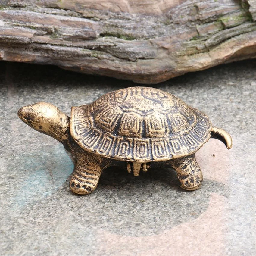 Cendrier Tortue en Métal (Bronze) – Image 3