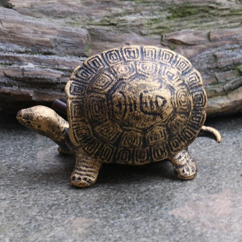 Cendrier Tortue en Métal (Bronze) – Image 5