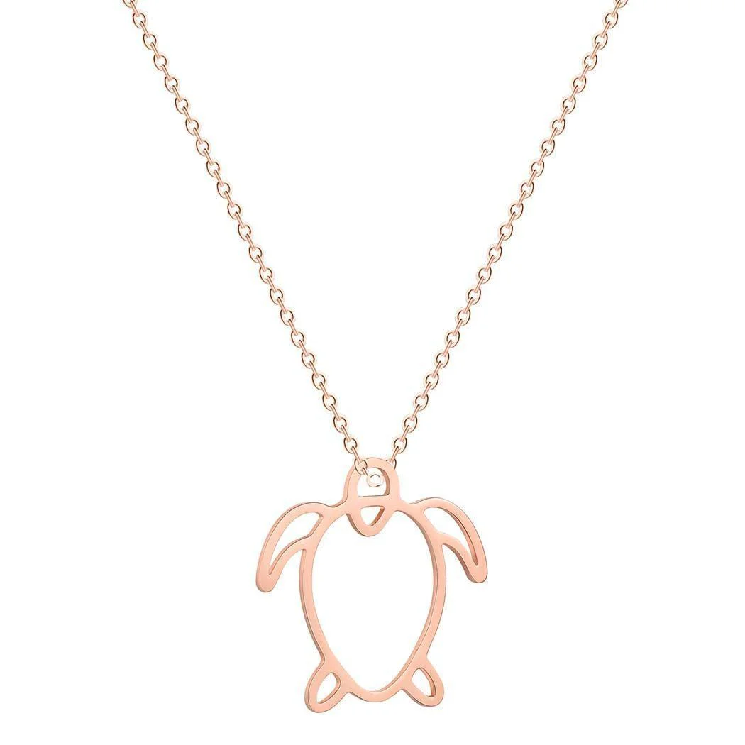 Collier Tortue Origami - Tropical