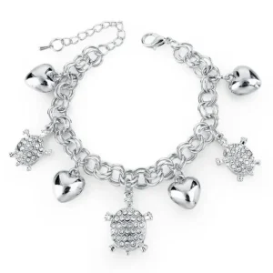 Bracelet Tortue - Coeurs