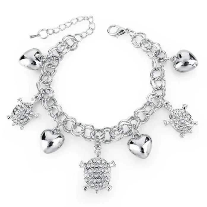Bracelet Tortue - Cœurs