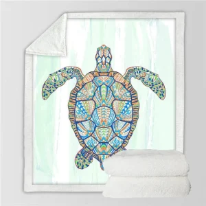 Plaid Tortue - Impressionniste