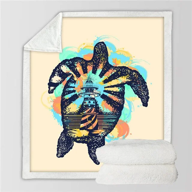 Plaid Tortue Phare