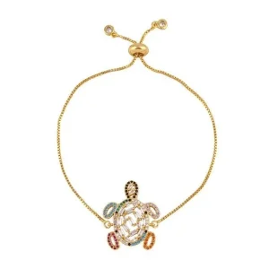 Bracelet Tortue Femme - Doré