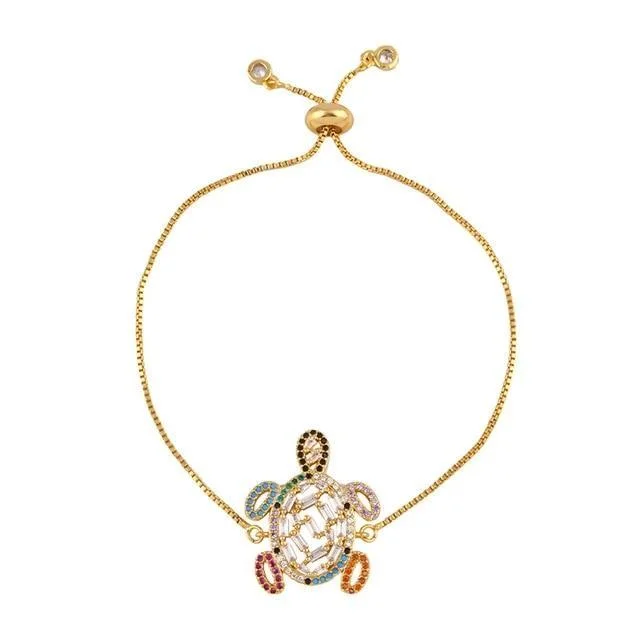 Bracelet Tortue Femme Doré