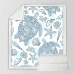Plaid Tortue - Dessin d'enfant