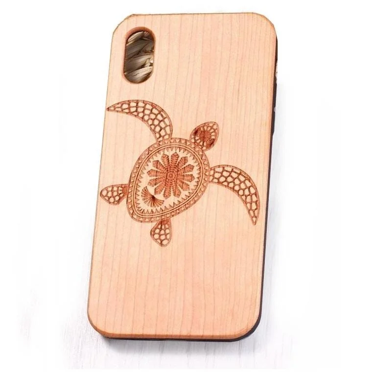 Coque Tortue Effet Bois - Compatible tous iPhone – Image 2