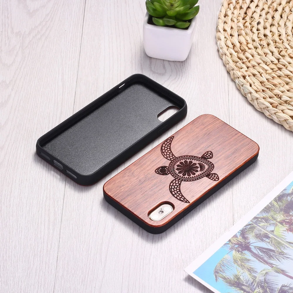 Coque Tortue Effet Bois - Compatible tous iPhone – Image 6