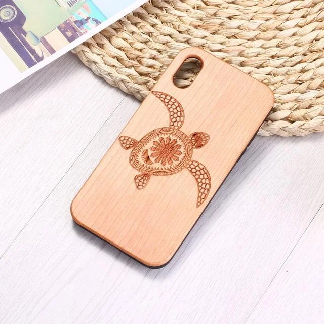 Coque Tortue Effet Bois - Compatible tous iPhone – Image 3