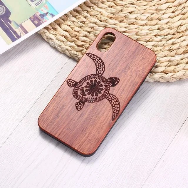 Coque Tortue Effet Bois - Compatible tous iPhone – Image 5