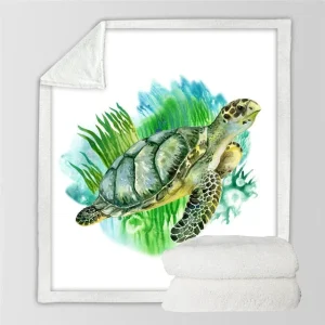 Plaid Tortue - Coloriage