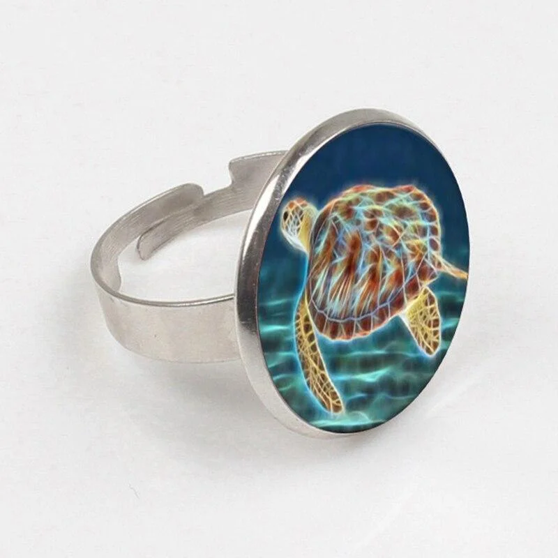 Bague Tortue de Mer - Ocean (Acier)