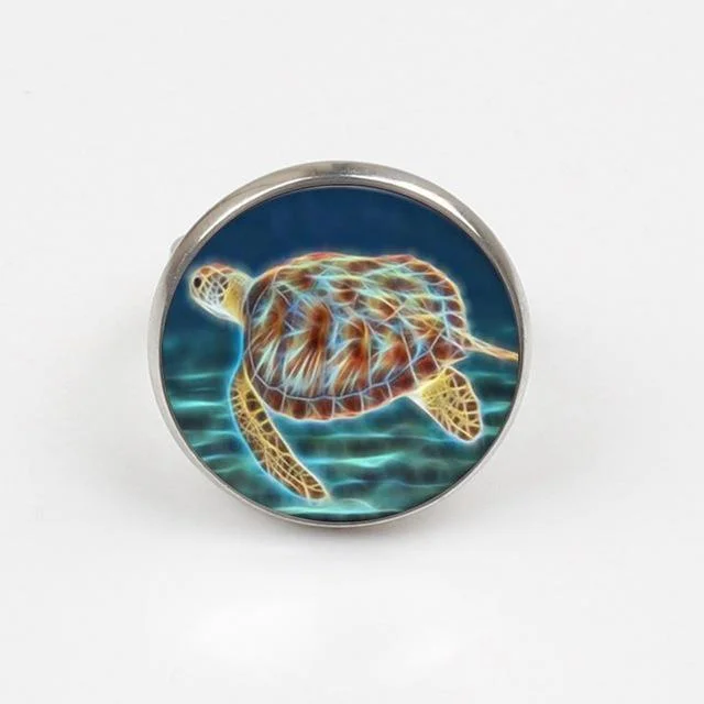 Bague Tortue de Mer - Ocean (Acier)