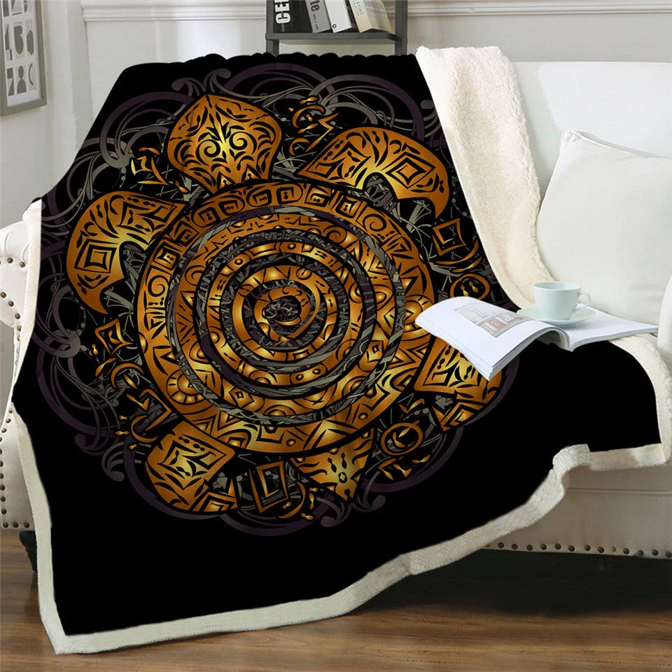 Plaid Tortue Aztèque