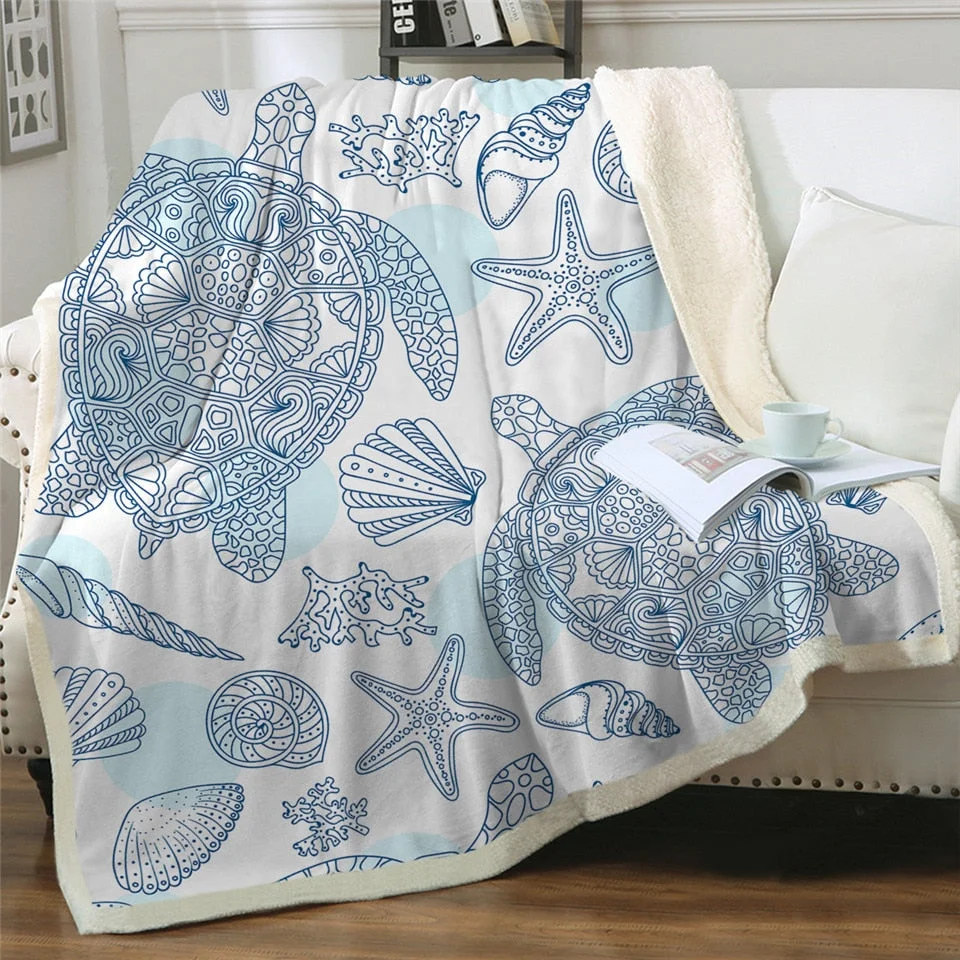 Plaid Tortue - Motifs Enfantins