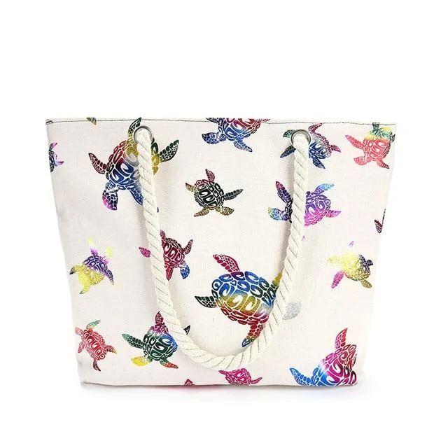 Sac de plage Tortue - Sunshine (Tissu)