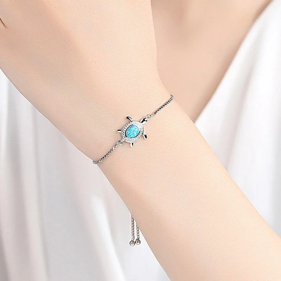Bracelet Tortue - Mer Turquoise
