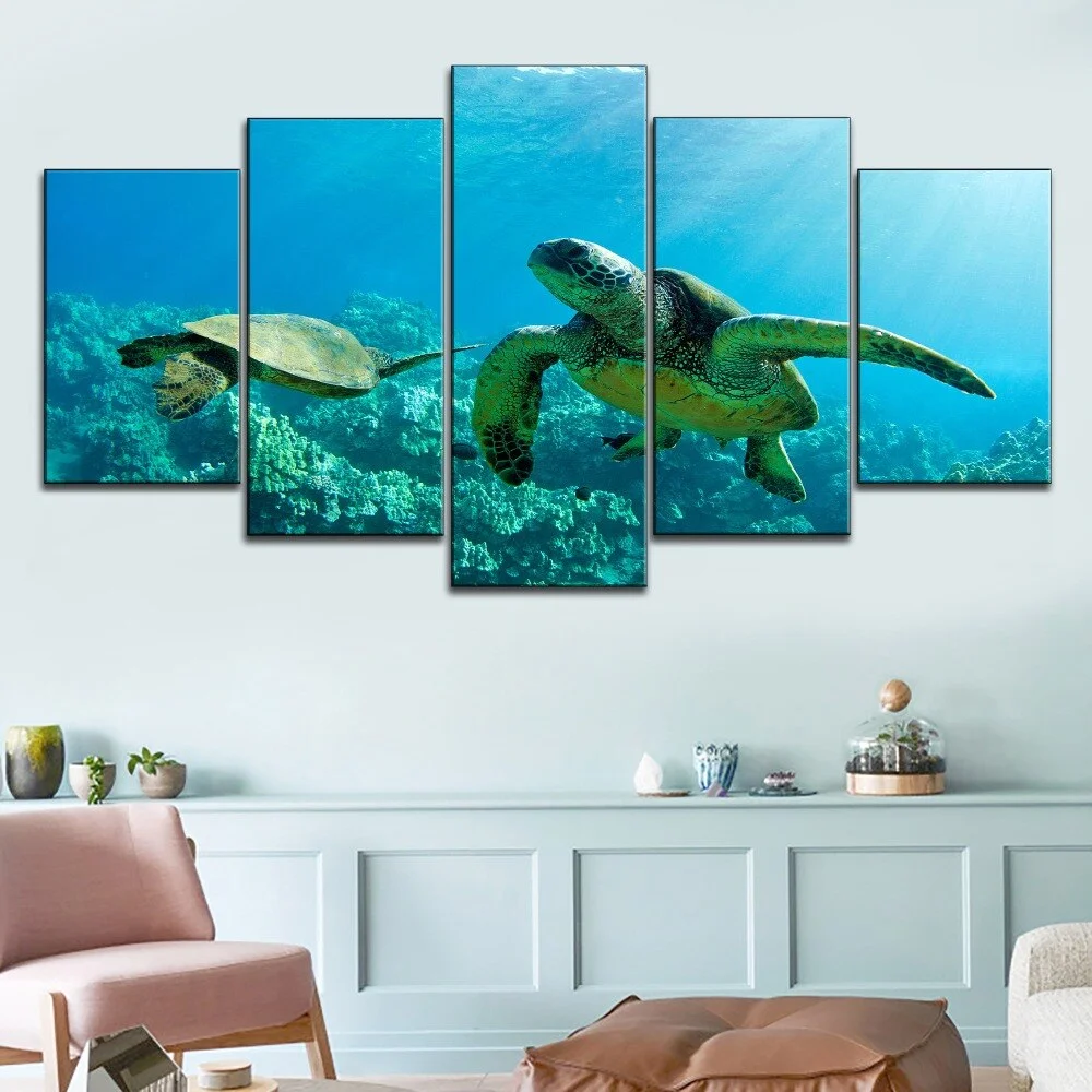Tableau Tortue Bébé et Maman