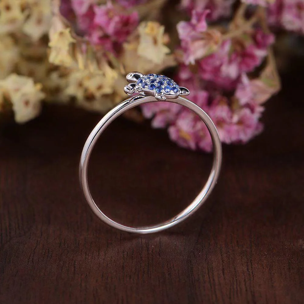 Bague Tortue en Acier