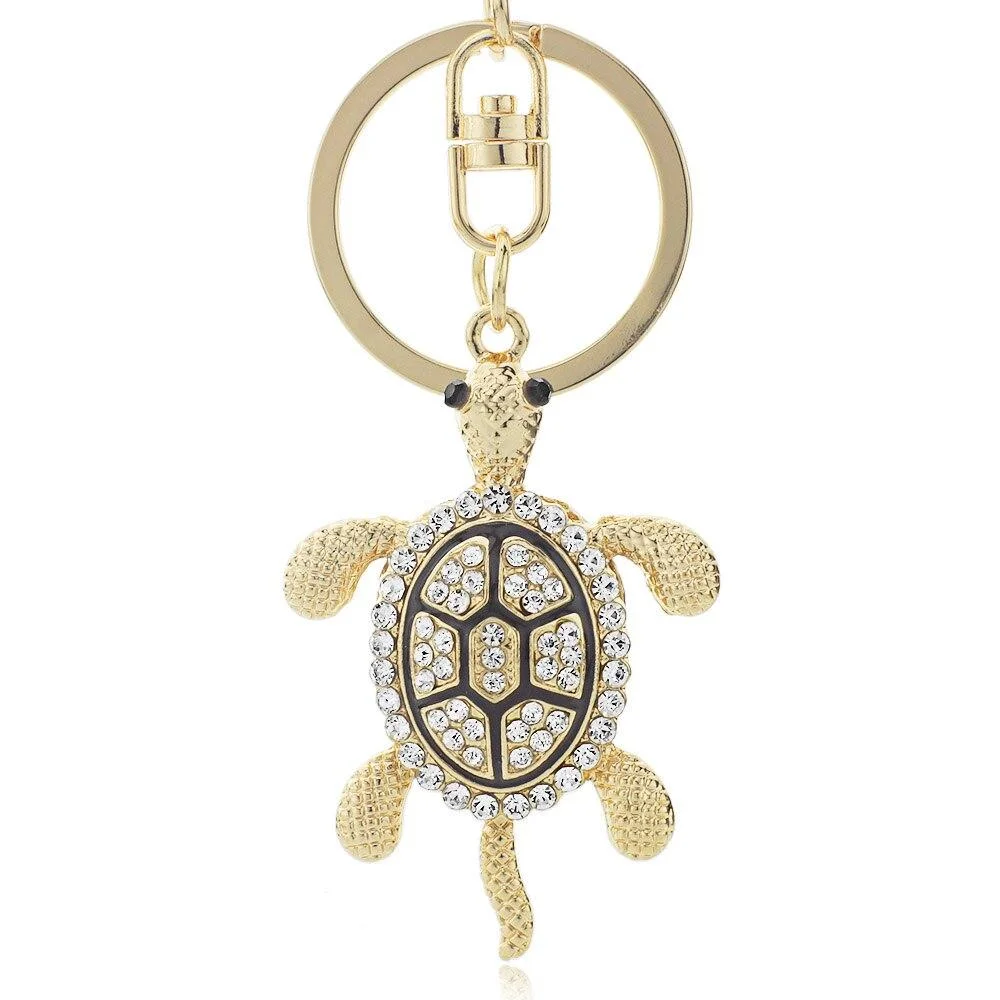 Porte-clé Tortue - Carapace Dorée