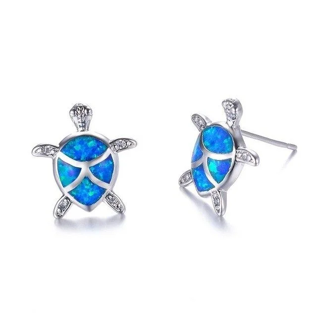 Boucles d'Oreilles Tortue - Pastel