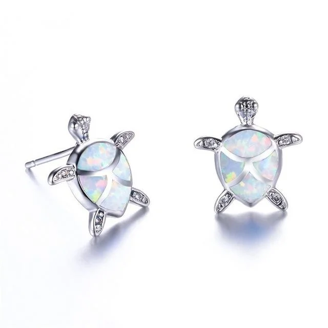 Boucles d'Oreilles Tortue - Pastel