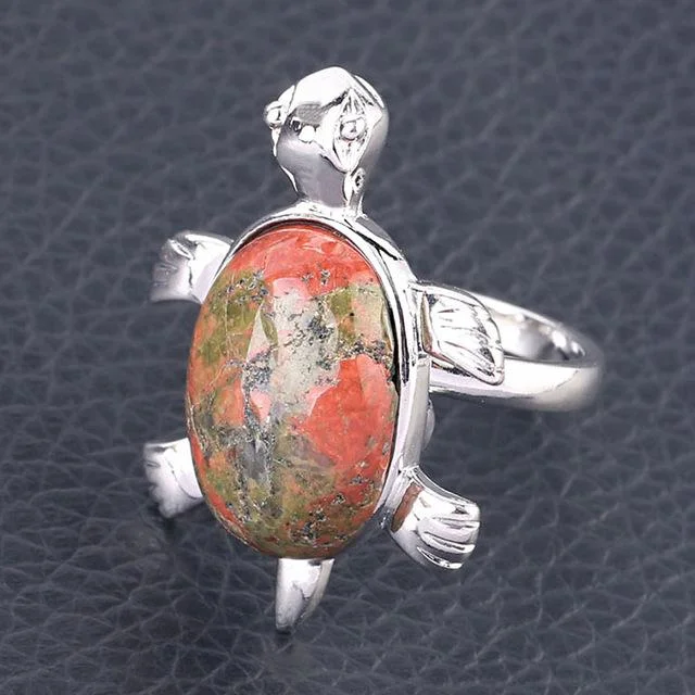Bague Tortue - Carapace (Pierre) – Image 6