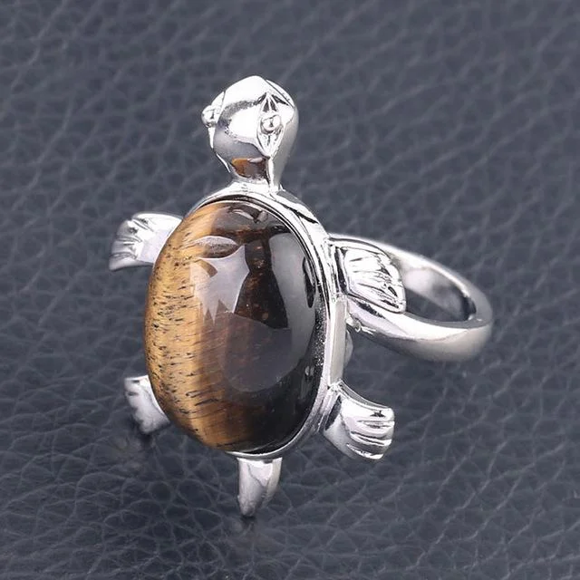 Bague Tortue - Carapace (Pierre) – Image 3