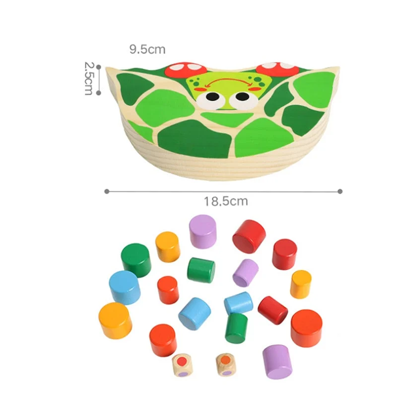 Jouet Tortue Bois - Eveil 2-4 ans
