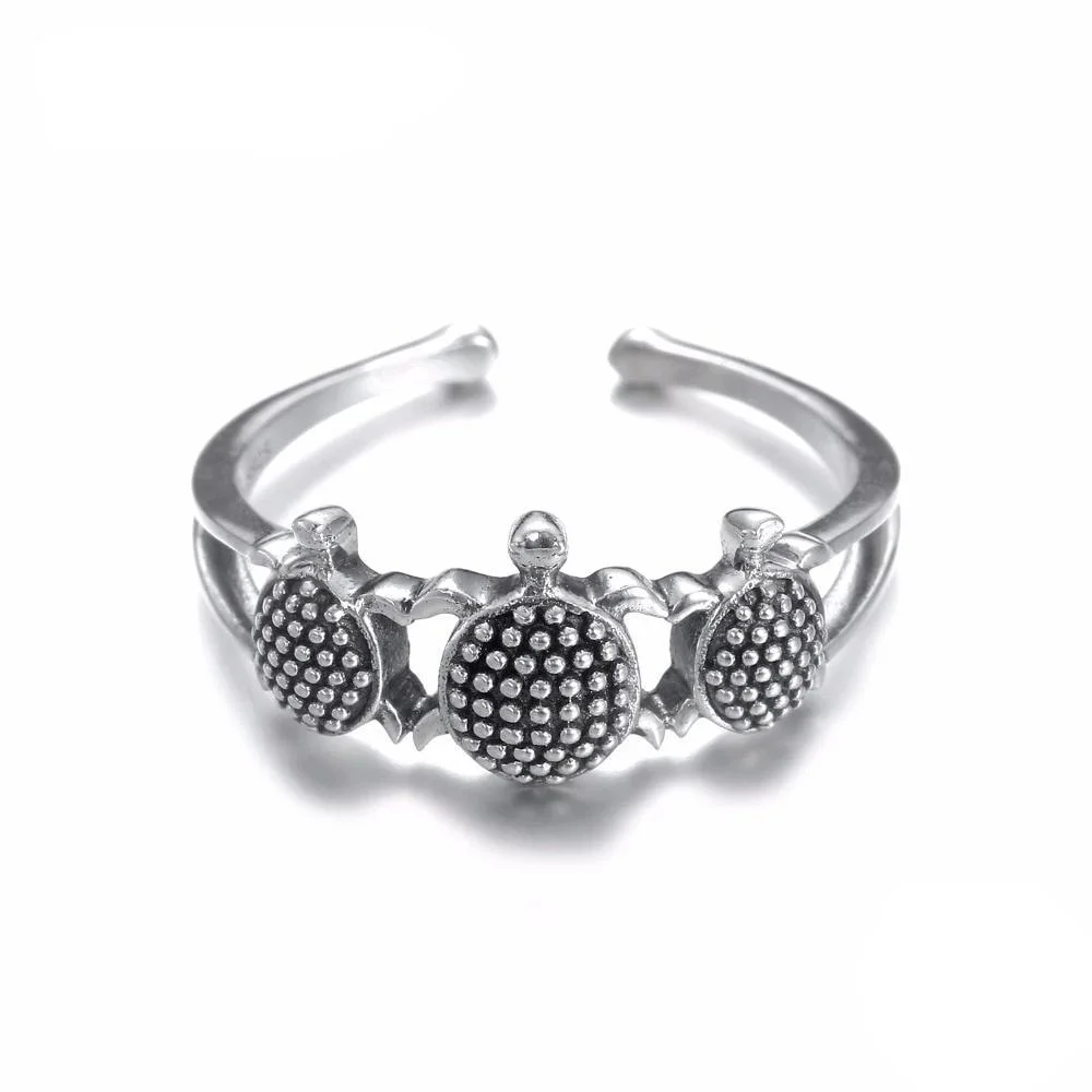 Bague Tortue - Triplette (Argent) – Image 2