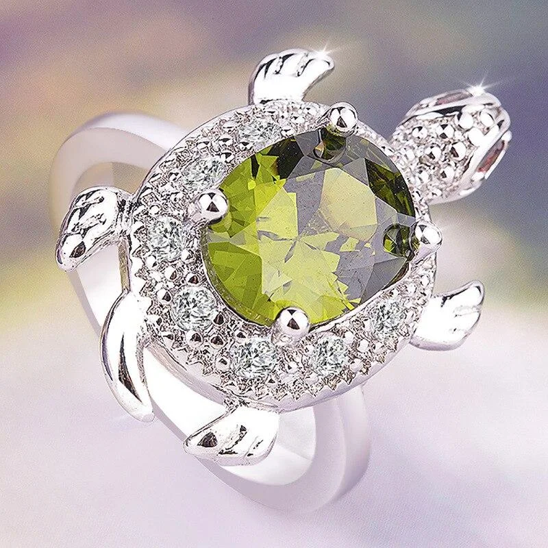 Bague Tortue - Crystal