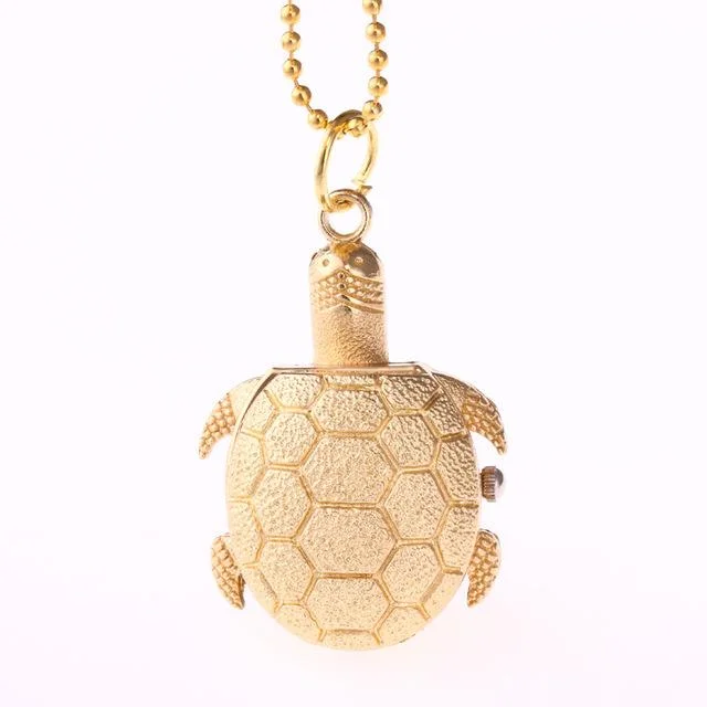 Montre Tortue de Poche Gold
