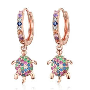 Boucles d'oreilles Tortue - Preciosa (Argent)