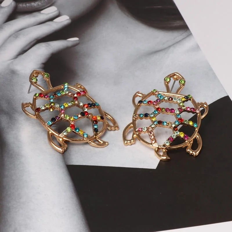 Boucles d'oreilles Forme de Tortue