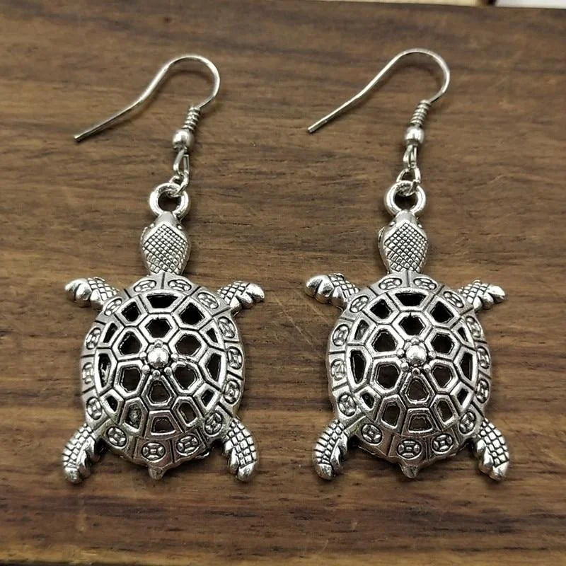 Boucles d'oreille Tortue pendante - Matelot