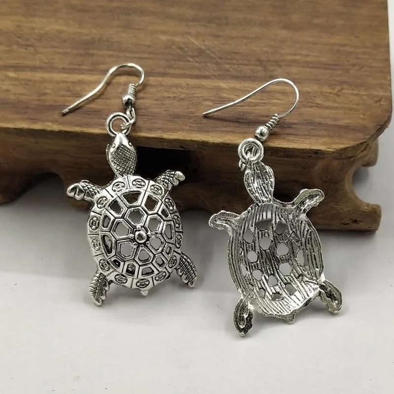 Boucles d'oreille Tortue pendante - Matelot