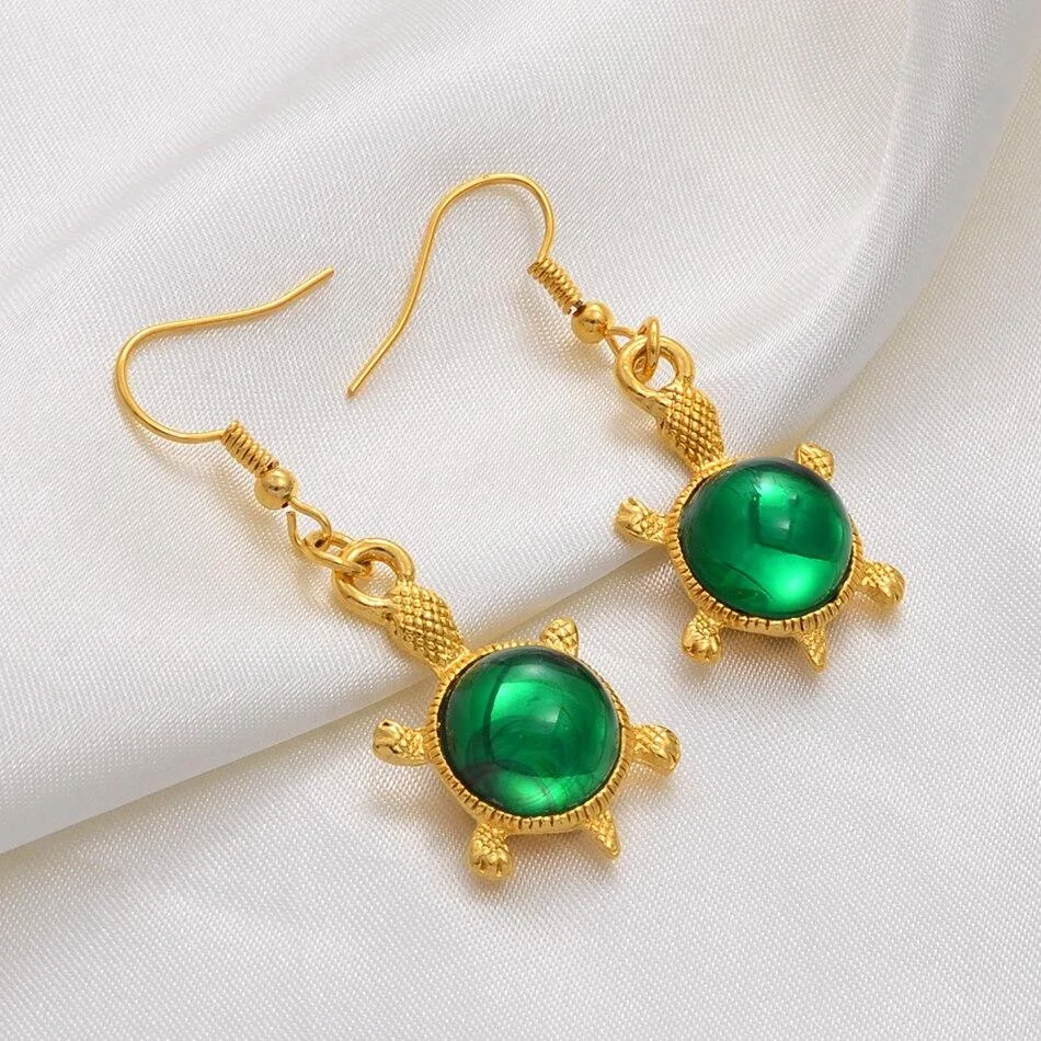 Boucles d'Oreilles Tortue - Hawaii