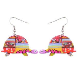 Boucles d'oreilles Tortue - Jouette (Acrylique)