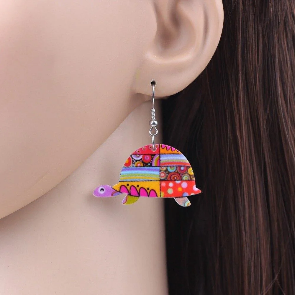 Boucles d'oreilles Tortue - Jouette (Acrylique)