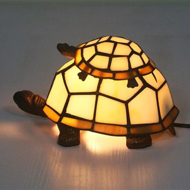 Lampe Tortue en Vitrail