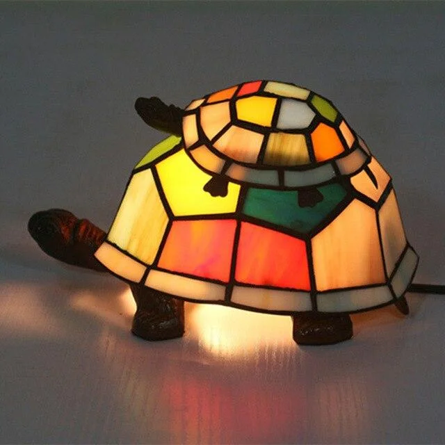 Lampe Tortue en Vitrail