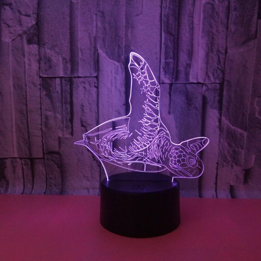 Lampe Tortue 3D - Nage – Image 7