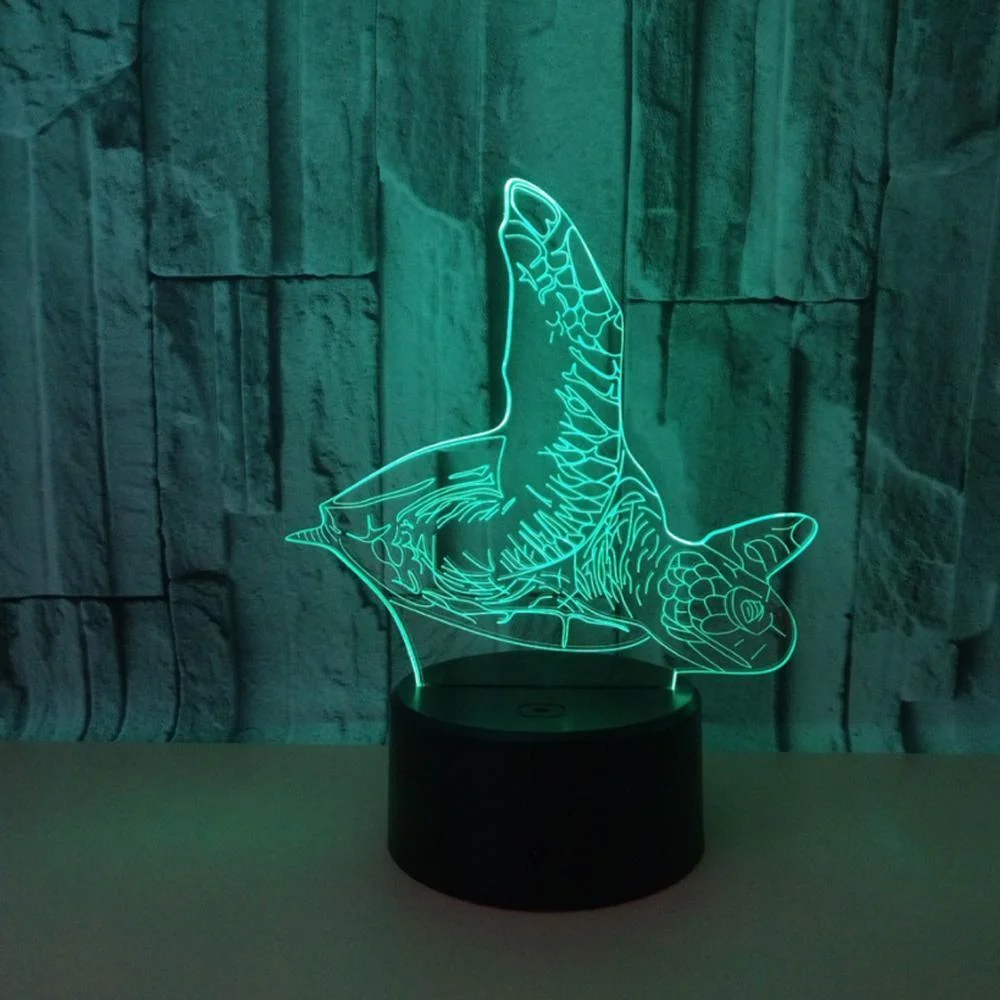 Lampe Tortue 3D - Nage – Image 6