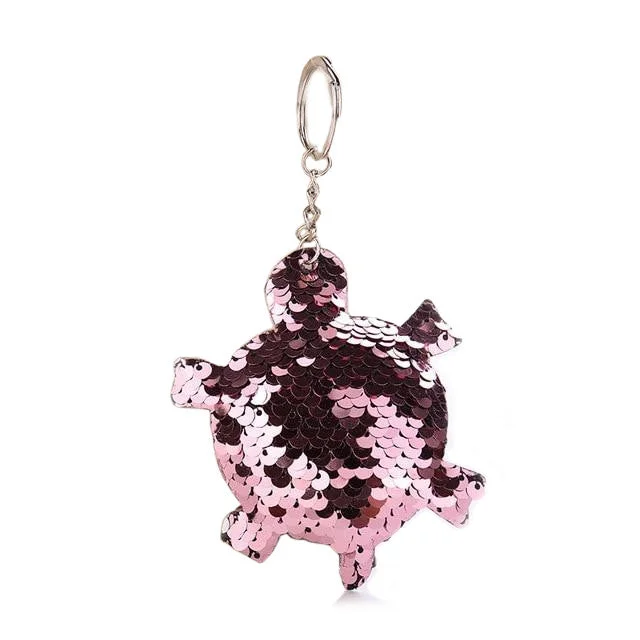 Porte-Clé Tortue en Sequin