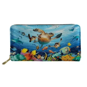 Portefeuille Tortue - Monde sous marin