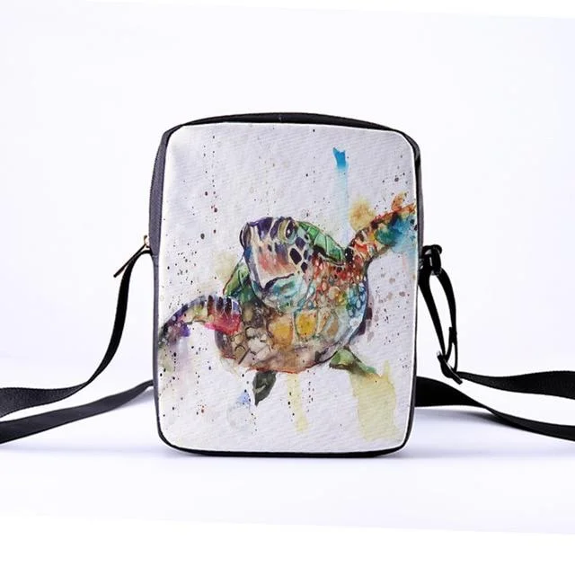 Sac Tortue - Sacoche Explosion Colorée