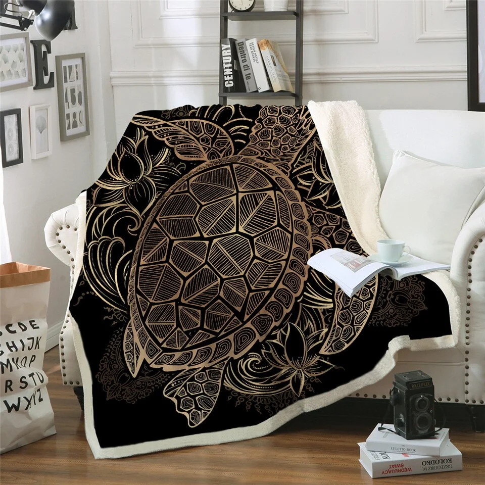 Plaid Tortue Artistique