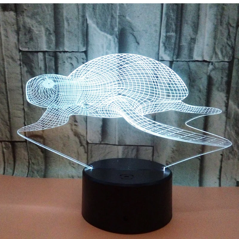 Veilleuse Tortue Océan - Lampe 3D – Image 5