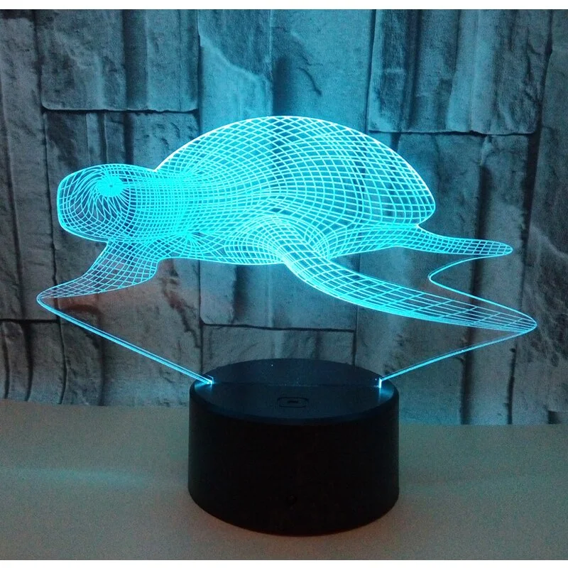 Veilleuse Tortue Océan - Lampe 3D – Image 6