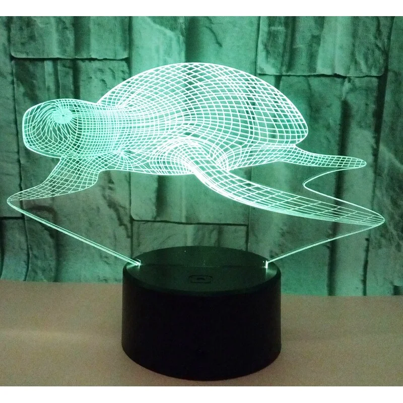 Veilleuse Tortue Océan - Lampe 3D – Image 9